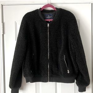 American Eagle, teddy bear bomber jacket